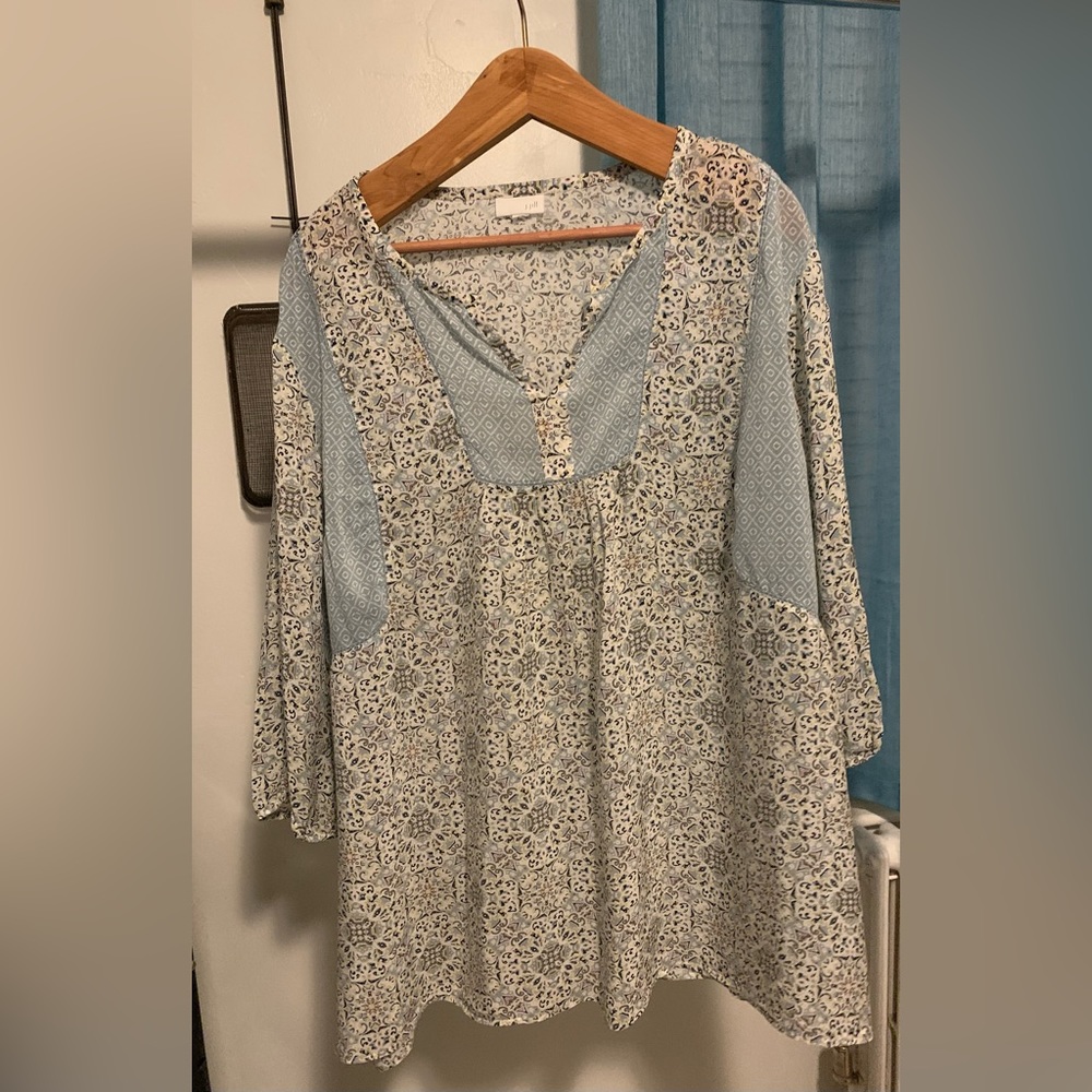 J.Jill mixed pattern blouse 4x